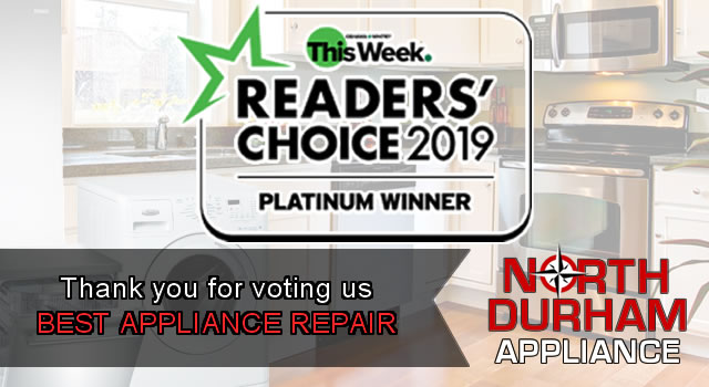 2019 Readers Choice Award - Best Appliance Repair Oshawa Whitby This Week
